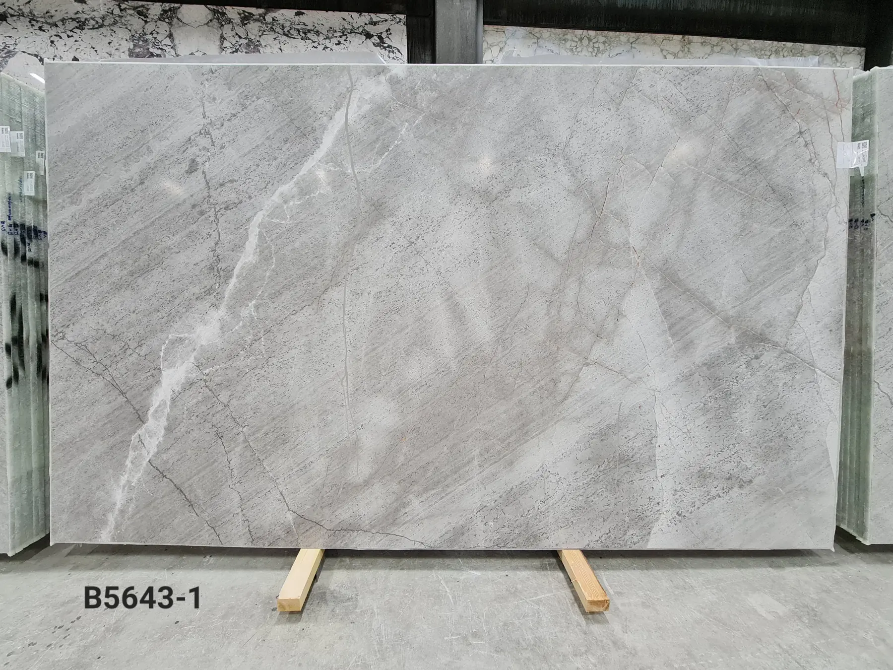 Natural Stone Collection Fior di Bosco marble tile and slab, lot B5643, 2 cm, Honed