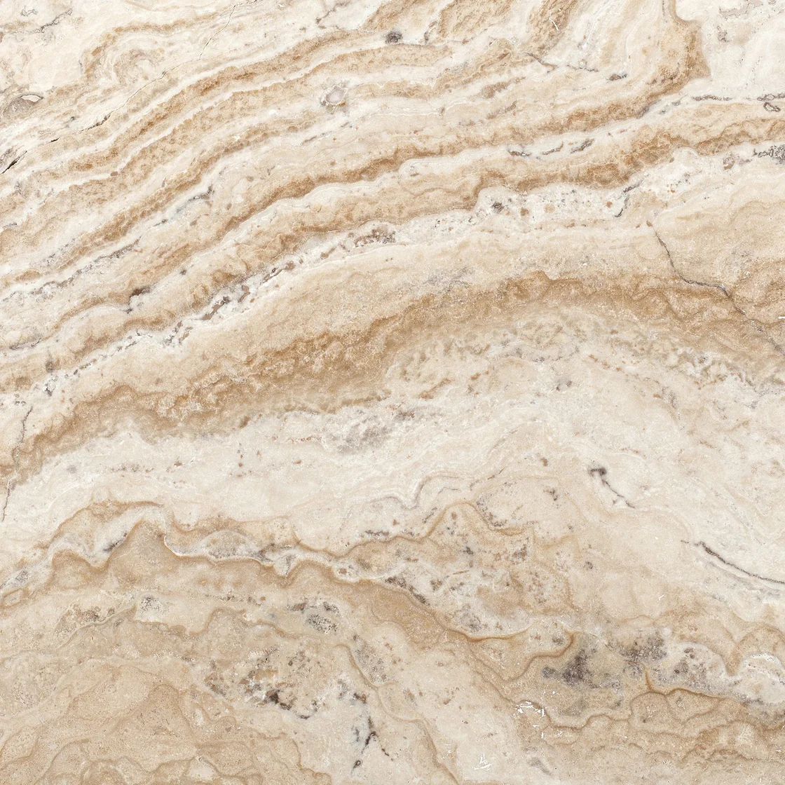 Philadelphia Origin Traverten | travertine tile Philadelphia Origin Traverten travertine tile — warm beige and pale cream tones, gently rippling layers and pale mineral seams